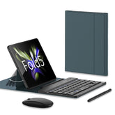 Teclado + lápiz + mouse + estuche con Bluetooth y ajuste de engranajes GKK para Samsung Galaxy Z Fold5